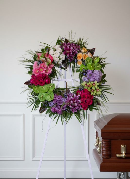 Color Burst Wreath