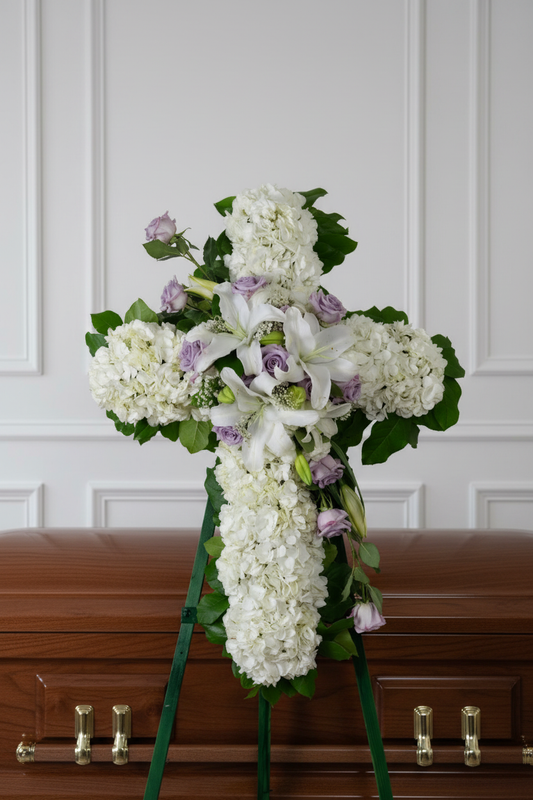 Lavender Tribute Cross