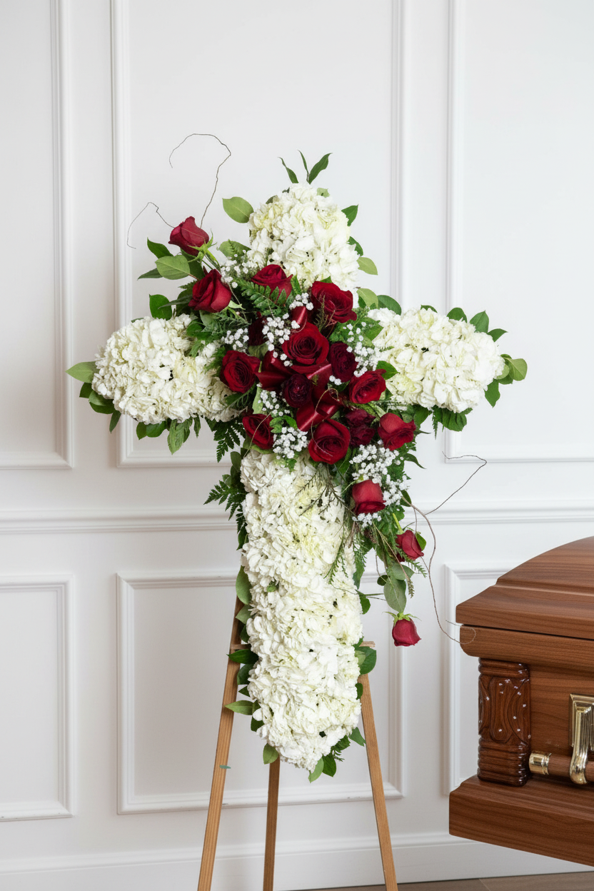 Red Tribute Cross