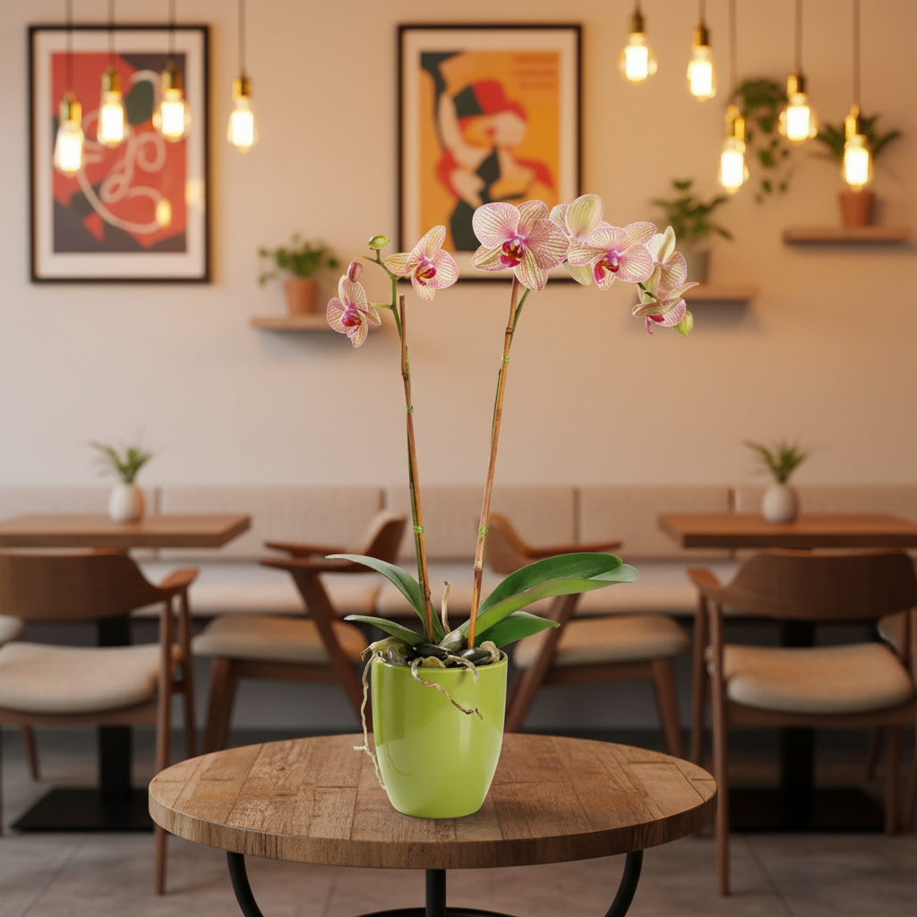 Double Stem Orchid Plant