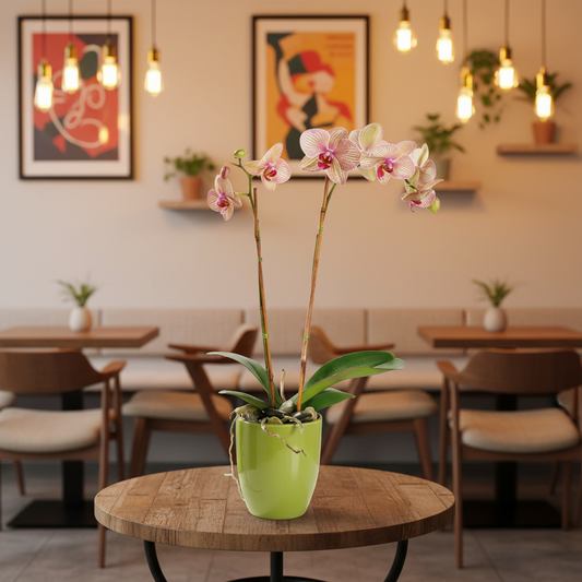 Double Stem Orchid Plant
